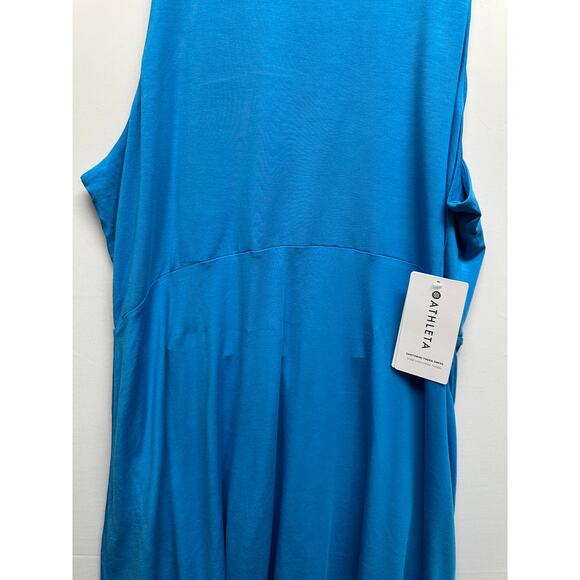 NWT Cute Athleta Santorini Thera Dress Size 1X Teal Blue - Picture 3 of 11